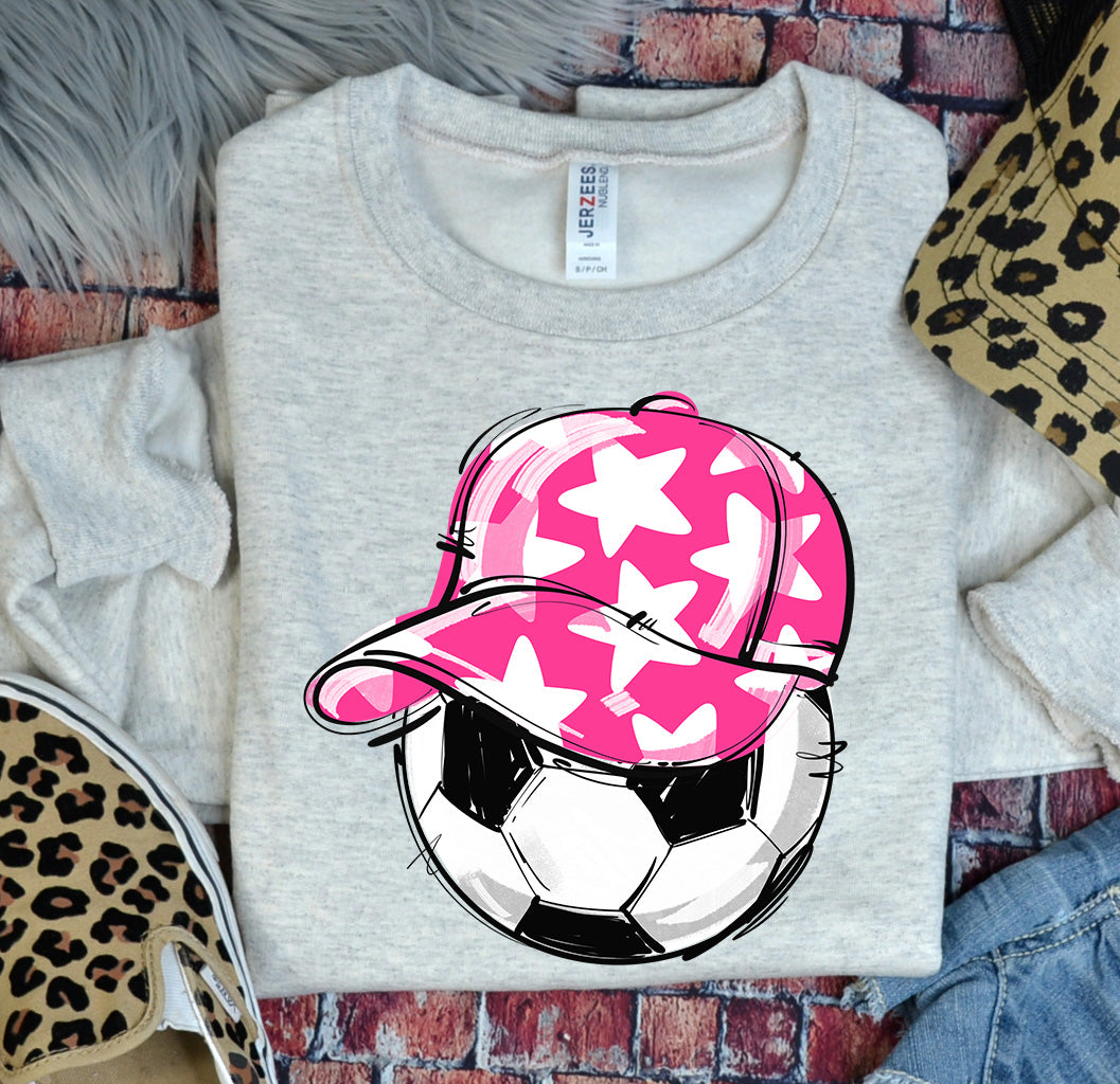 PINK PLAY BALL HAPPY FACE SOCCER
