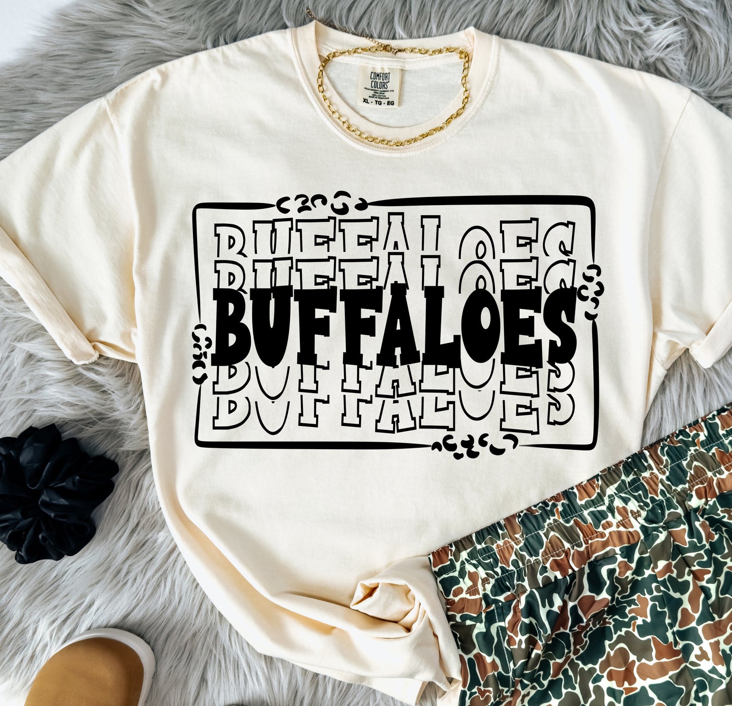 STACKED MASCOTS Buffaloes