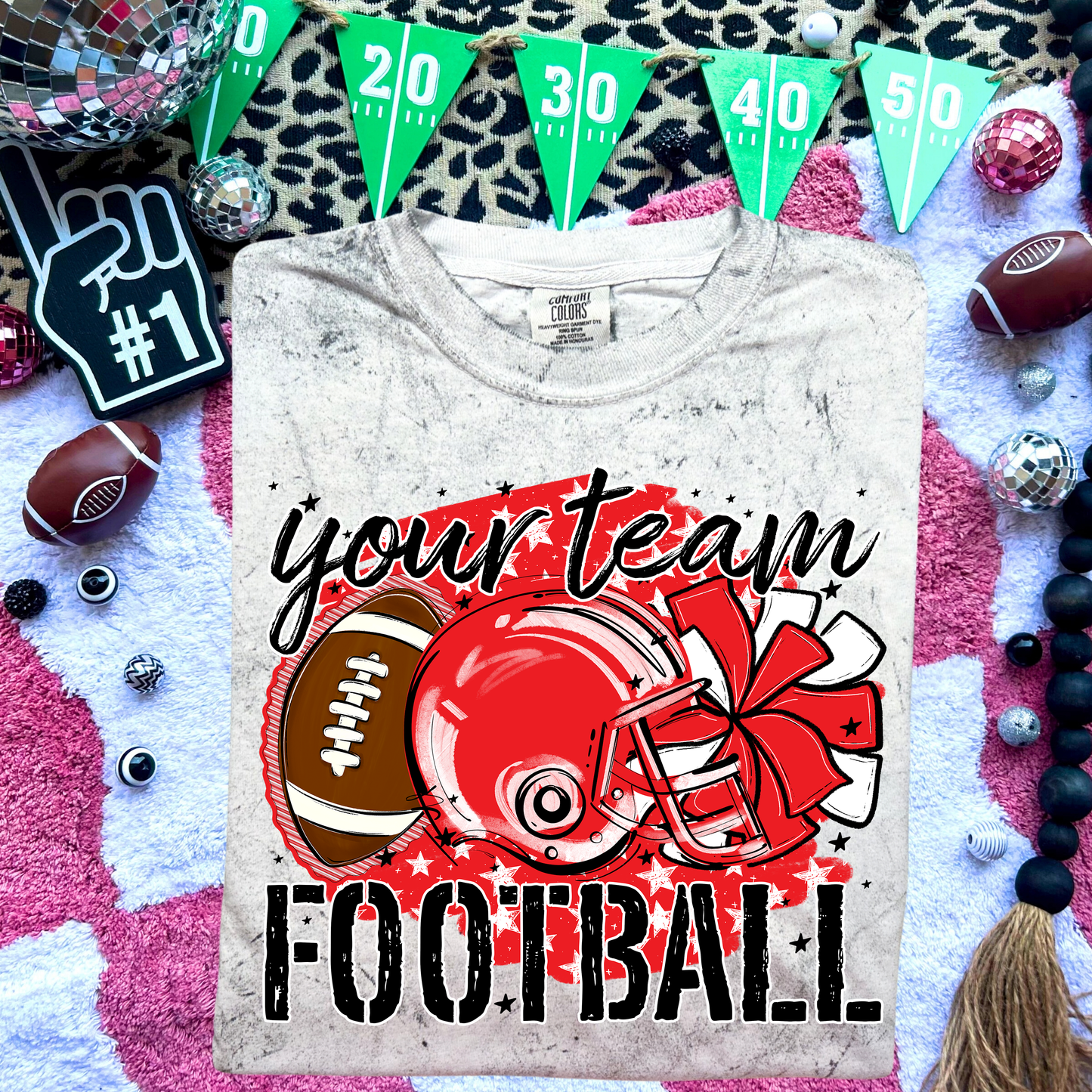 STARS FOOTBALL RED
