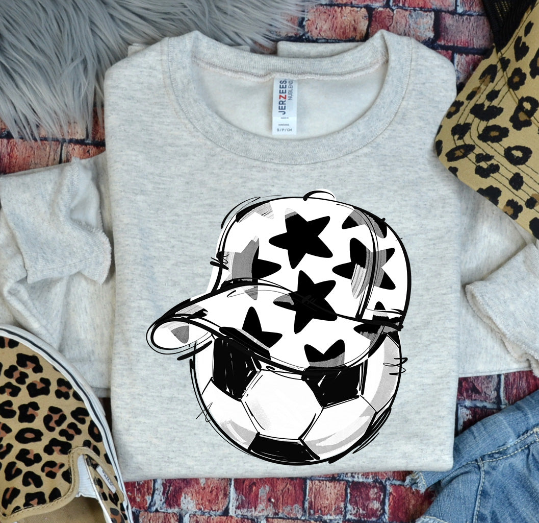 WHITE PLAY BALL HAPPY FACE SOCCER