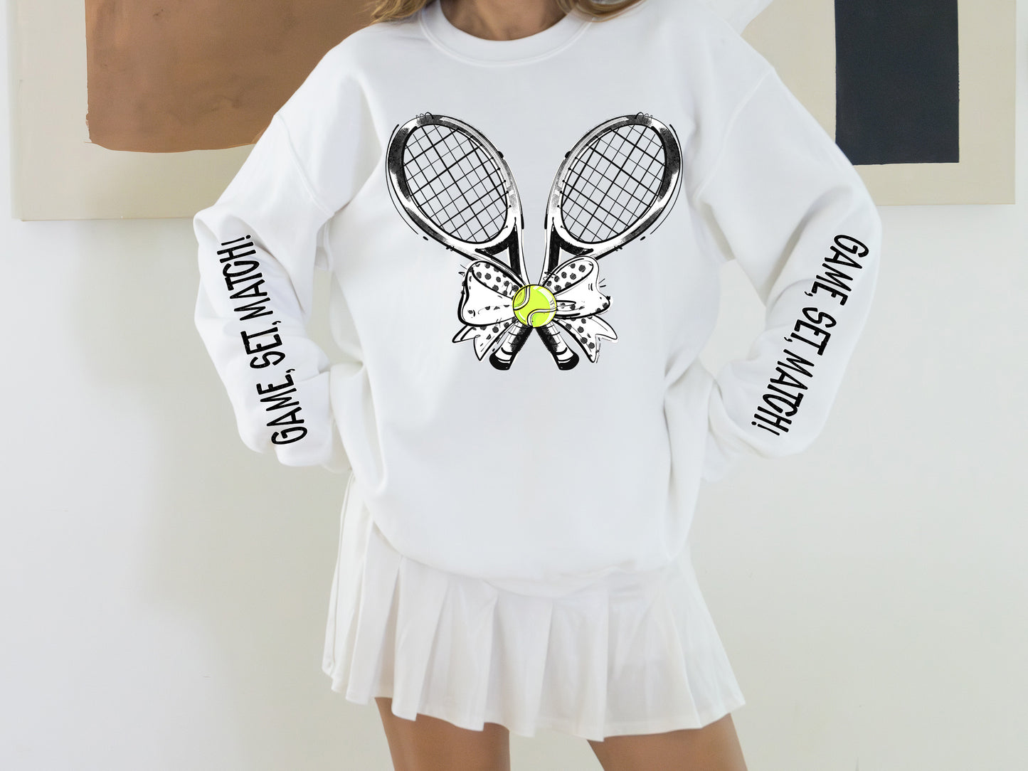 WHITE GAME SET MATCH