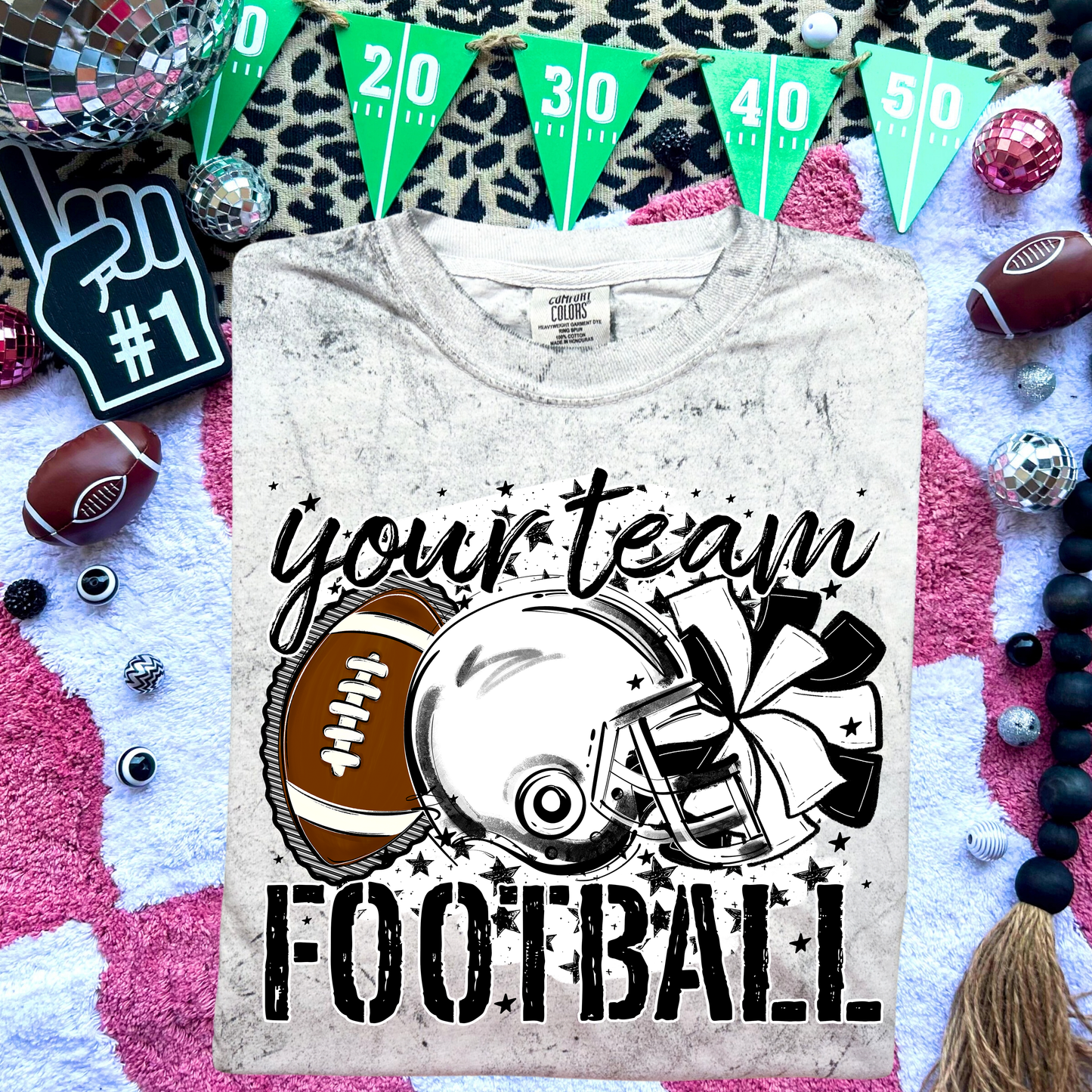 STARS FOOTBALL WHITE