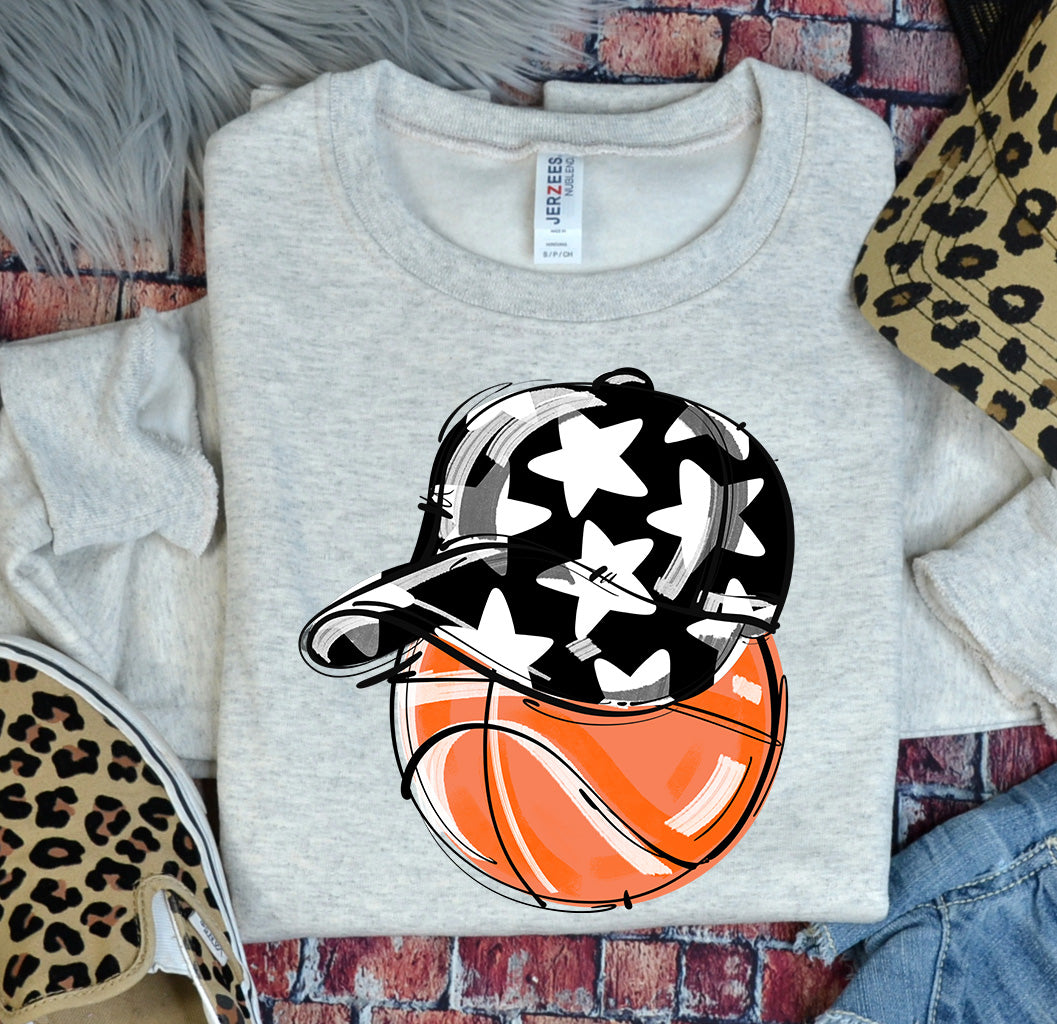 BLACK PLAY BALL HAPPY FACE BASKETBALL