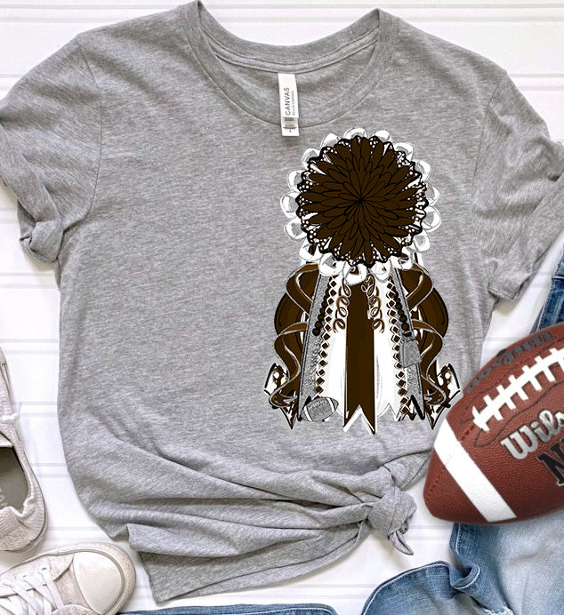 Mums the Word - Homecoming Mum - BROWN SILVER