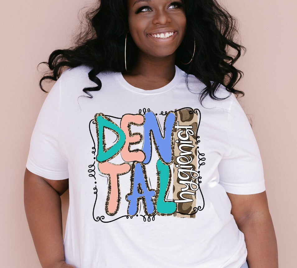 Neutral Leopard Dental Hygienist