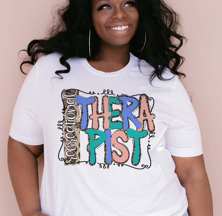 Neutral Leopard Recreational Therapist