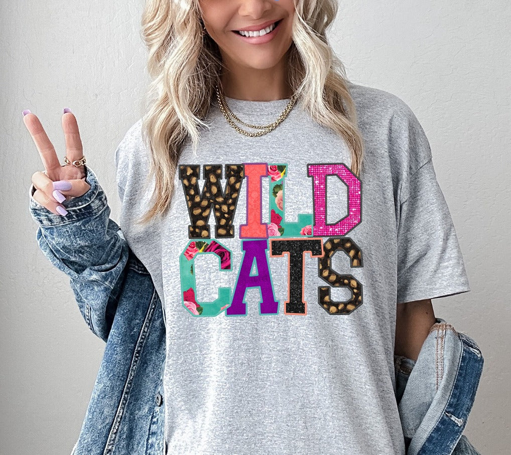 Wildcats Faux Applique