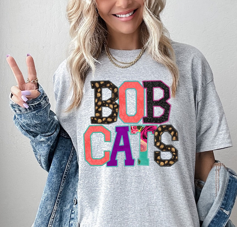 Bobcats Faux Applique