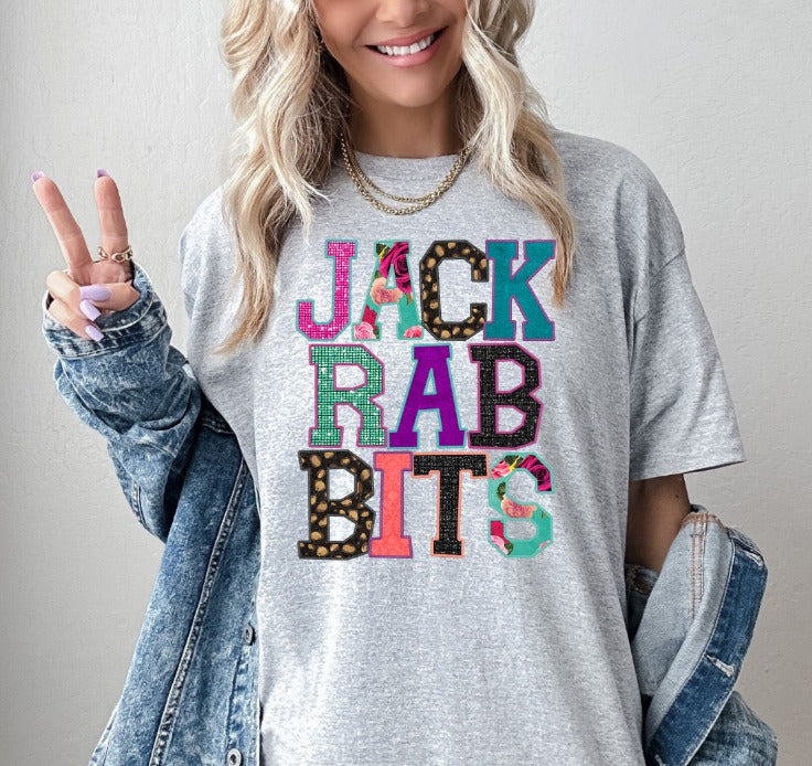 Jackrabbits Faux Applique