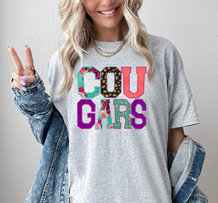 Cougars Faux Applique