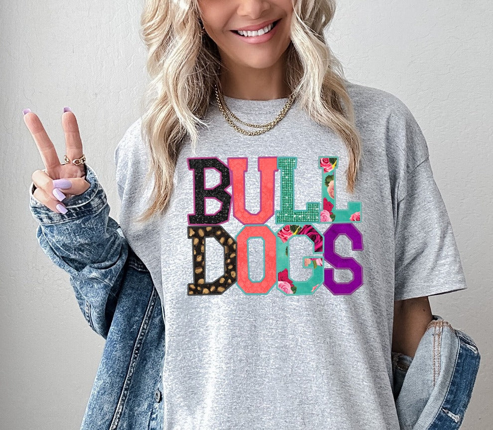 Bulldogs Faux Applique