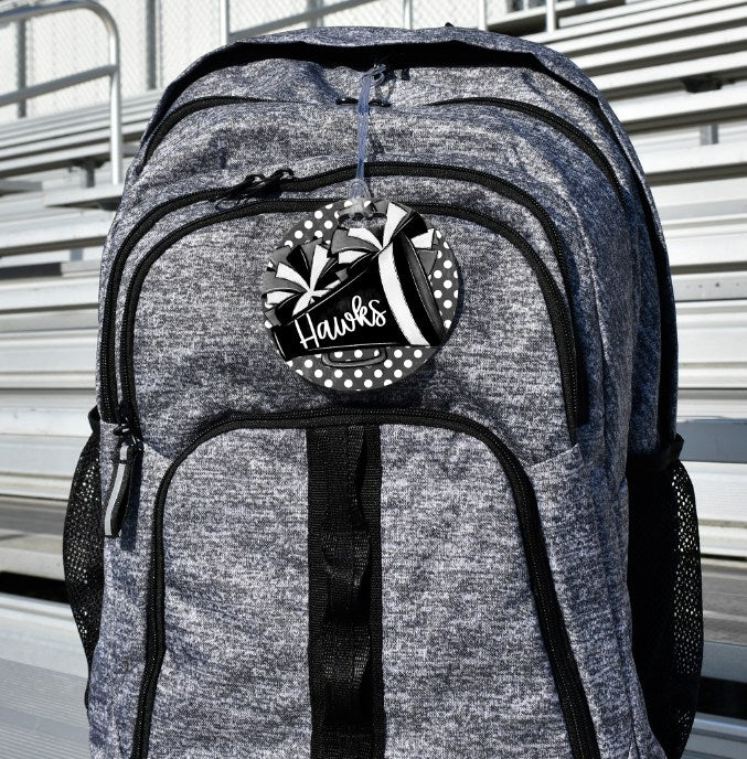 Poms and Megaphone Dot Black