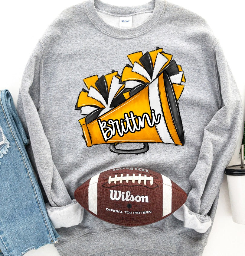 Poms and Megaphone Yellow