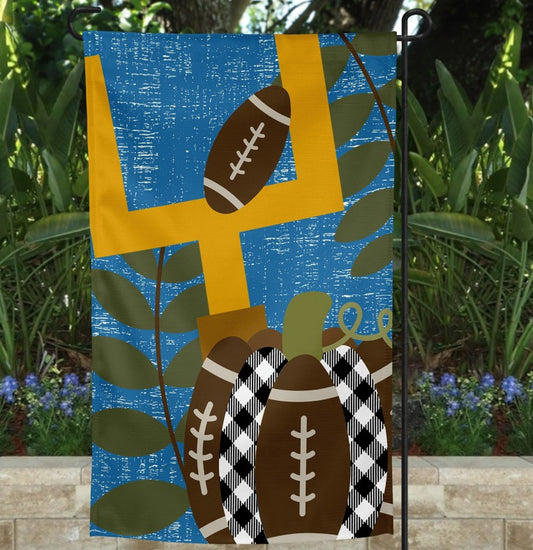 Fall Football Garden Flag