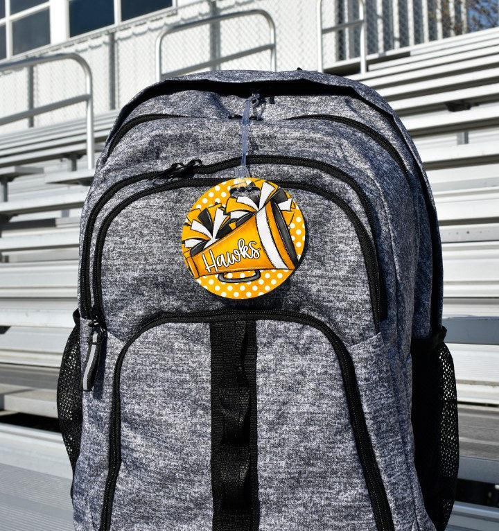 Poms and Megaphone Dot Yellow