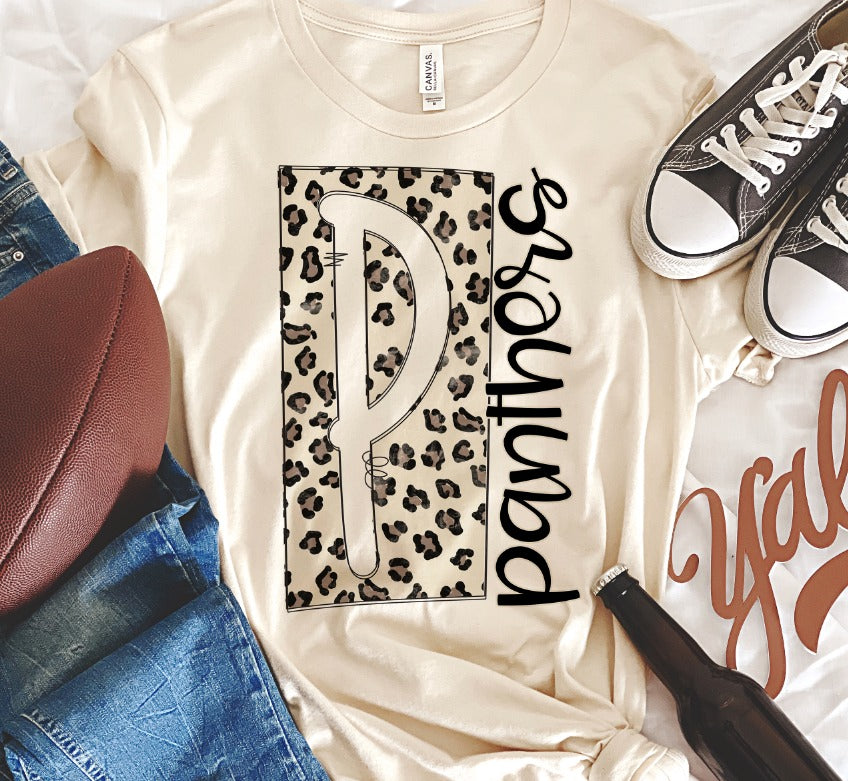 Boxed Leopard Mascots Panthers