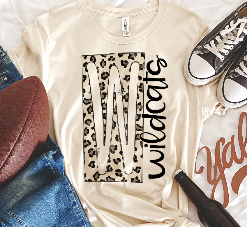 Boxed Leopard Mascots Wildcats