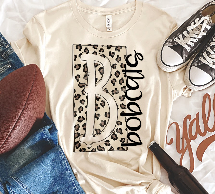 Boxed Leopard Mascots Bobcats