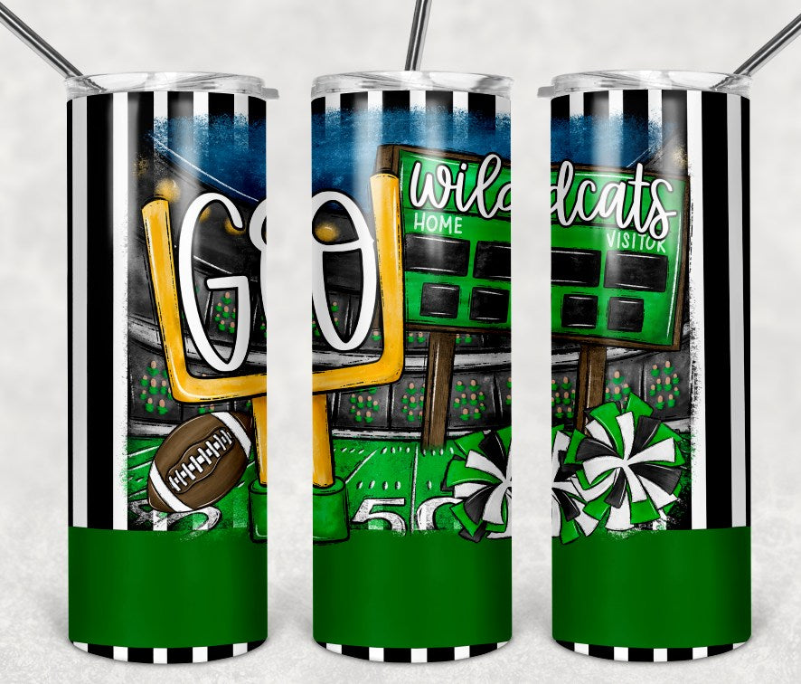 GO Football Tumbler Green