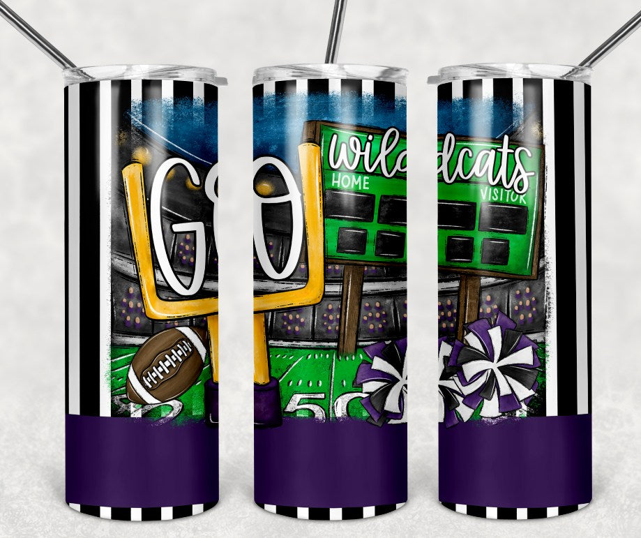 GO Football Tumbler Purple
