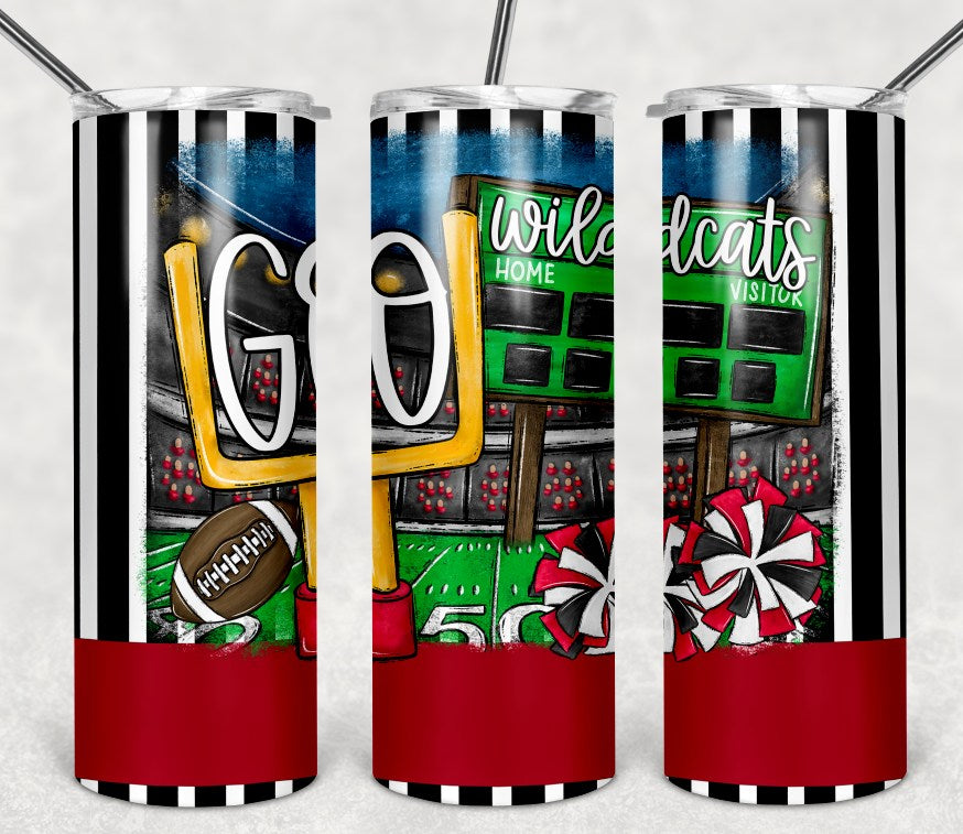 GO Football Tumbler Red