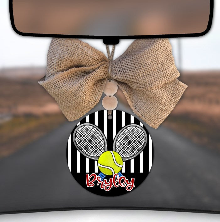 Tennis - Bag Tag - Door Hanger - Ornament