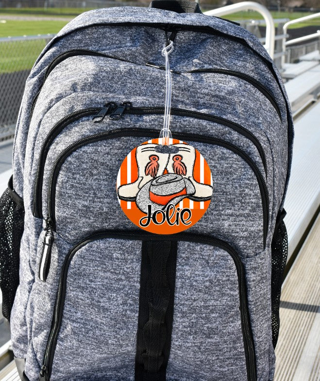 Drill Team - Dance - Bag Tag - Door Hanger - Ornament - Orange