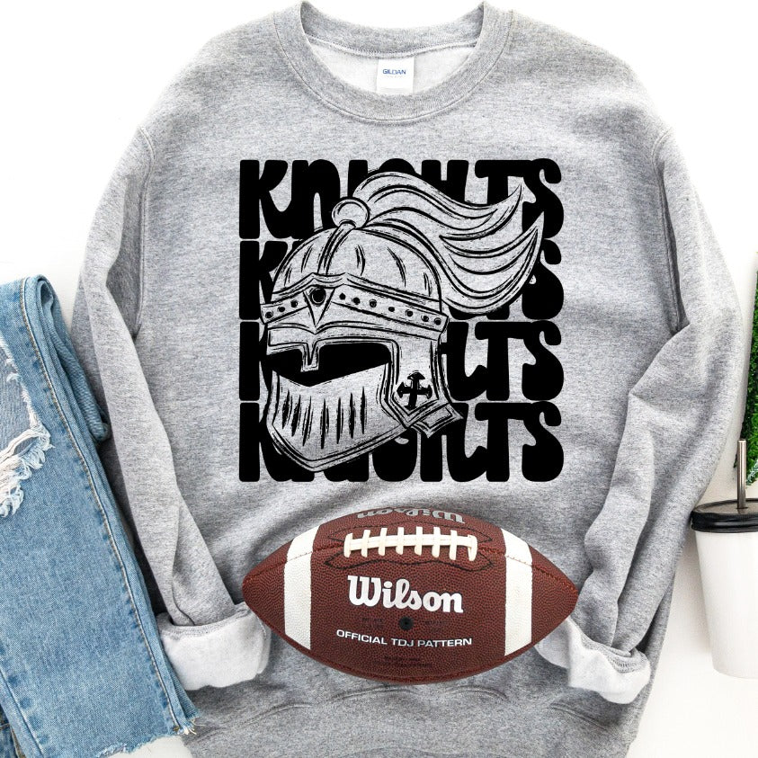 Knights Stacked Mascot