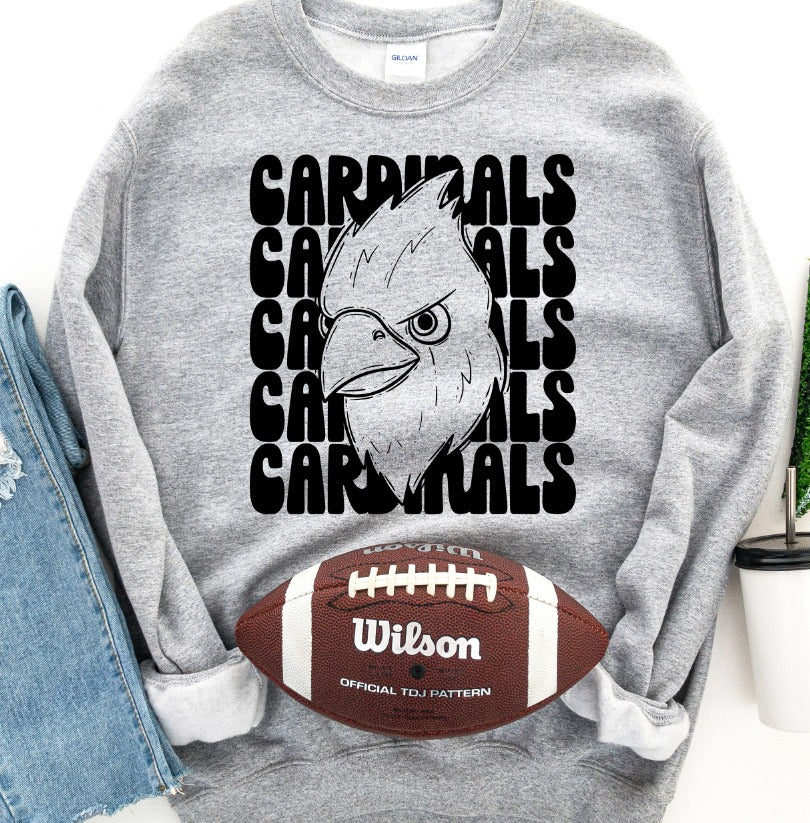 Cardinals Stacked Mascot