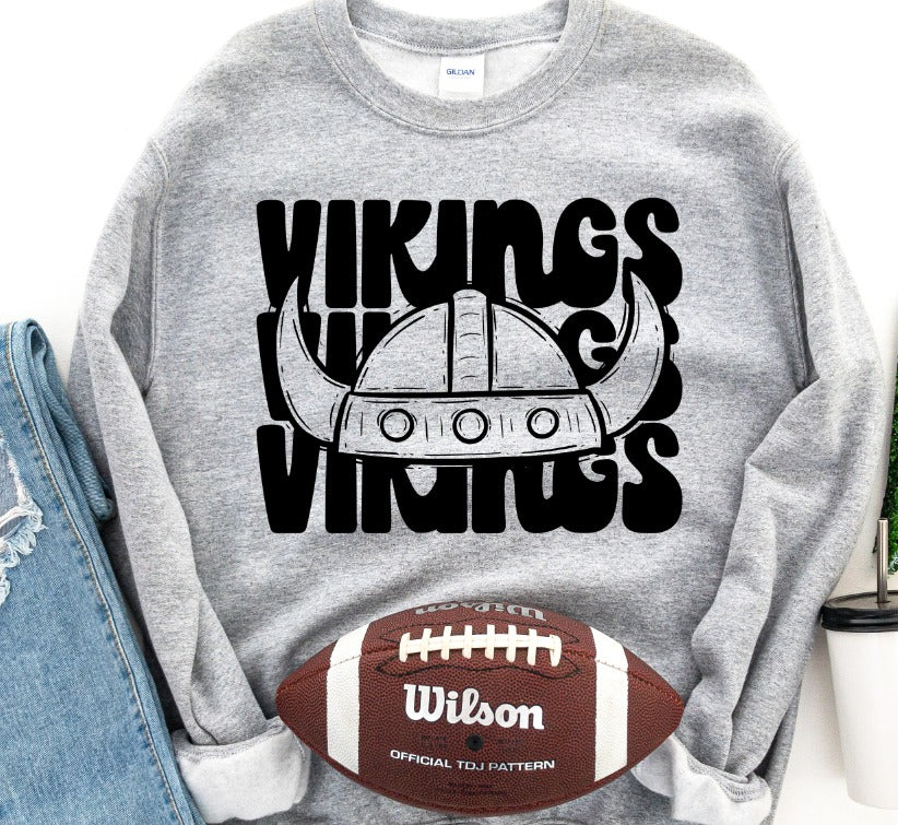 Vikings Stacked Mascot