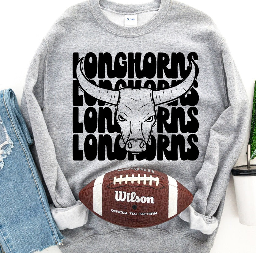 Longhorn Stacked Mascot