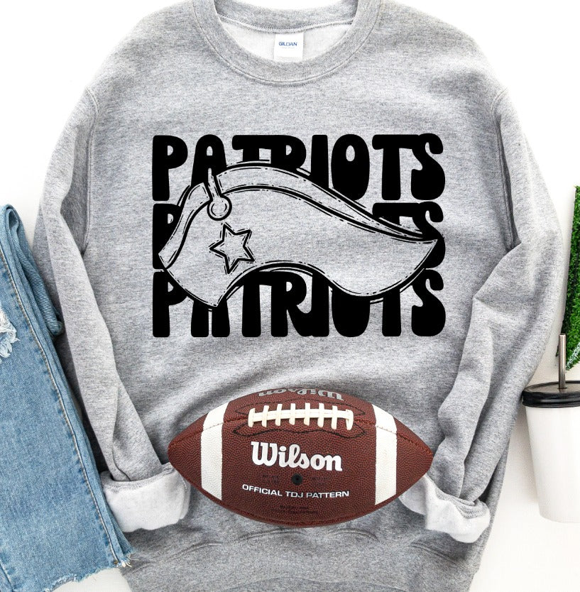 Patriots Hat Stacked Mascot