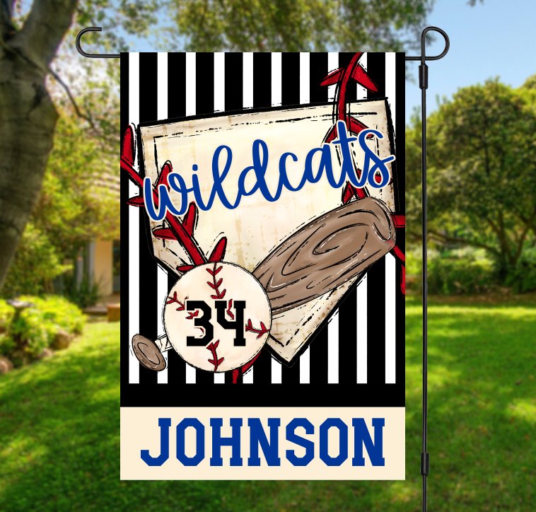 Team Spirit Garden Flag BASEBALL