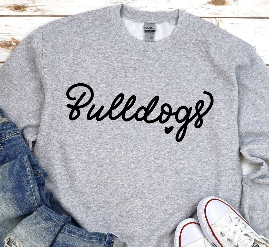 Hand Lettered Bulldogs