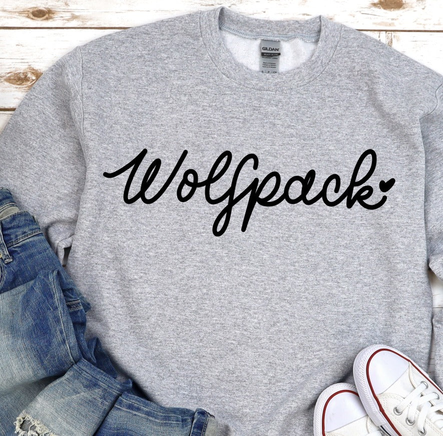 Hand Lettered Wolfpack