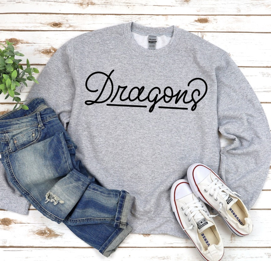 Hand Lettered Dragons