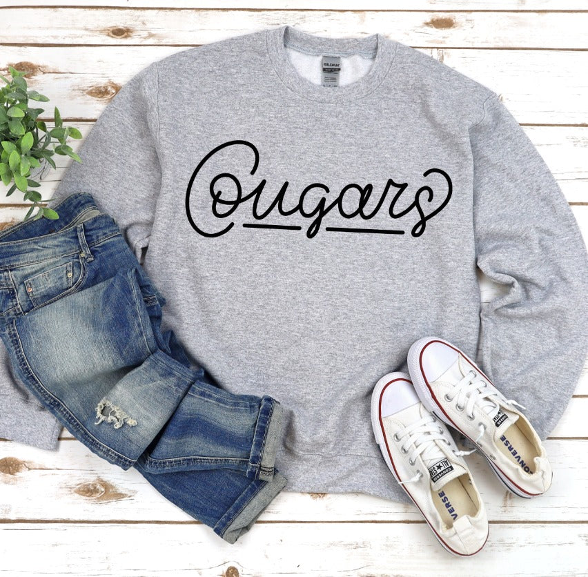 Hand Lettered Cougars