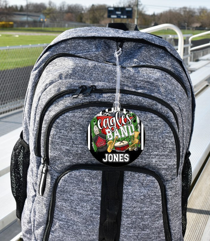 Band Tag Ornament Red