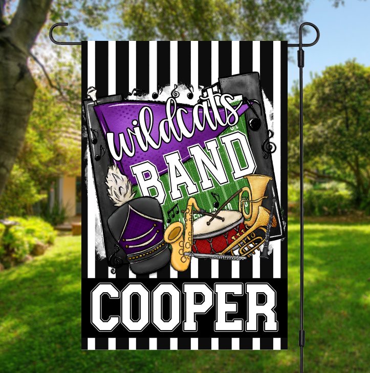 Band Pennant Flag - Purple