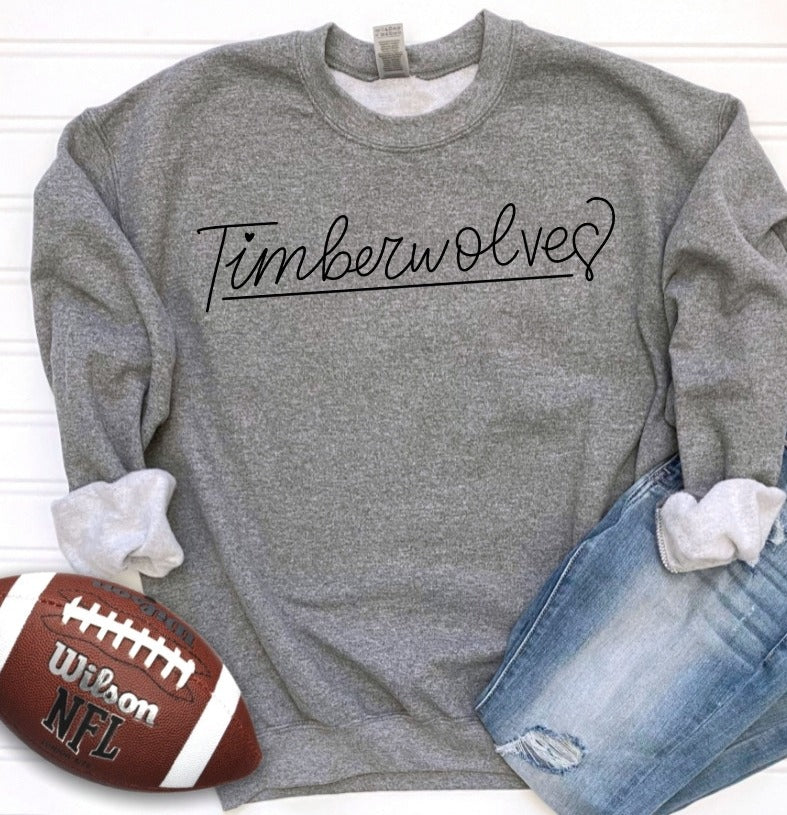 Hand Lettered Timberwolves