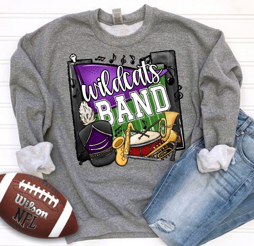 Band Pennants Purple