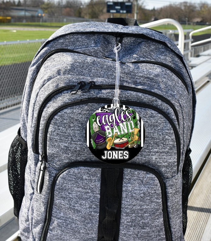 Band Tag Ornament Purple