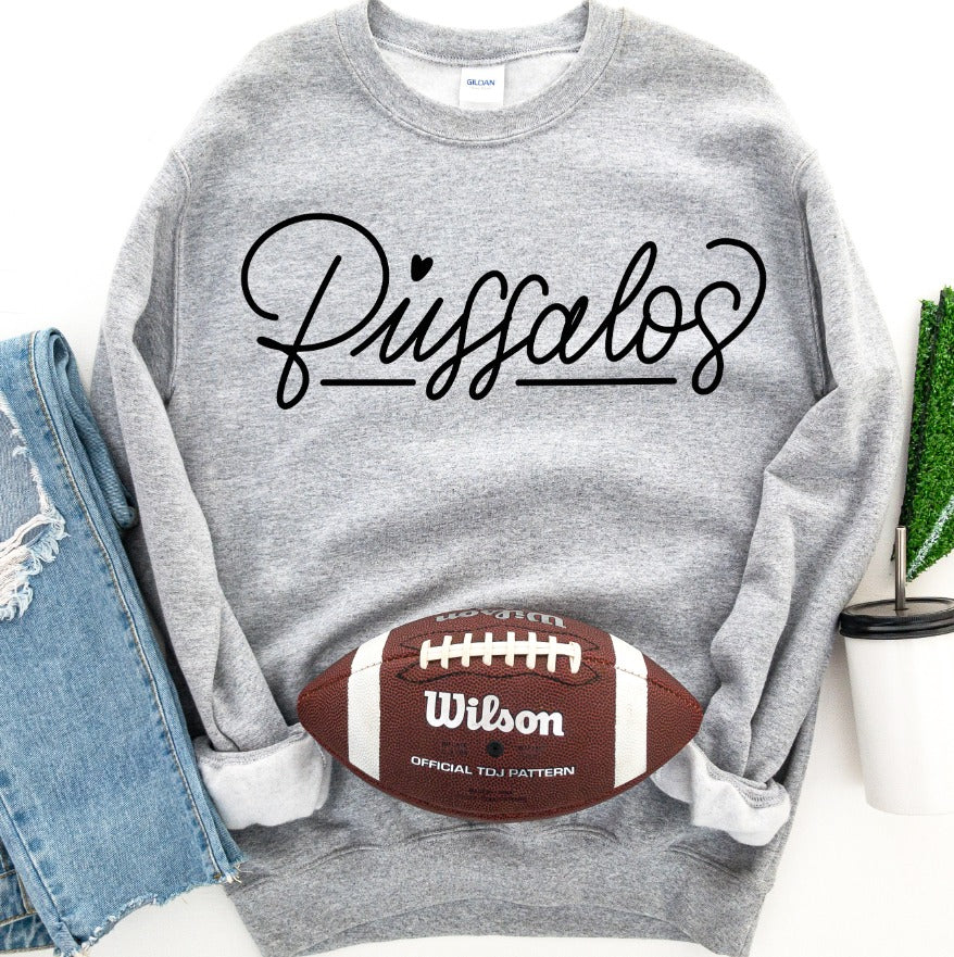 Hand Lettered Buffalos