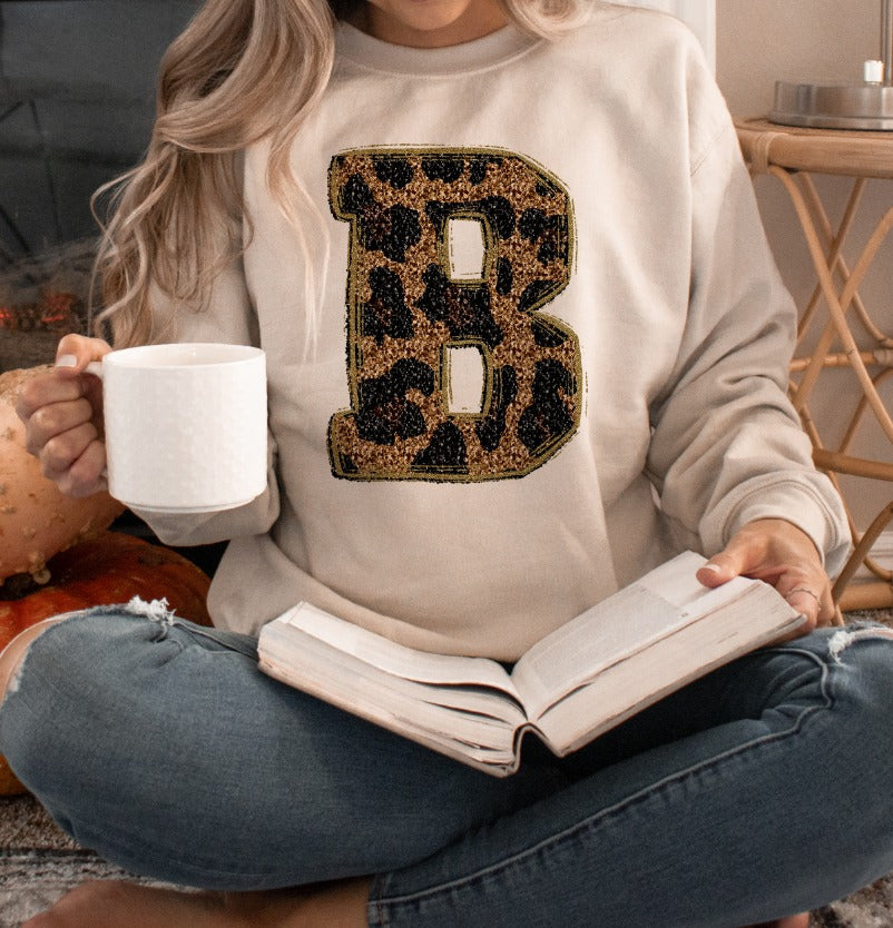 Sequin Leopard  Alphabet
