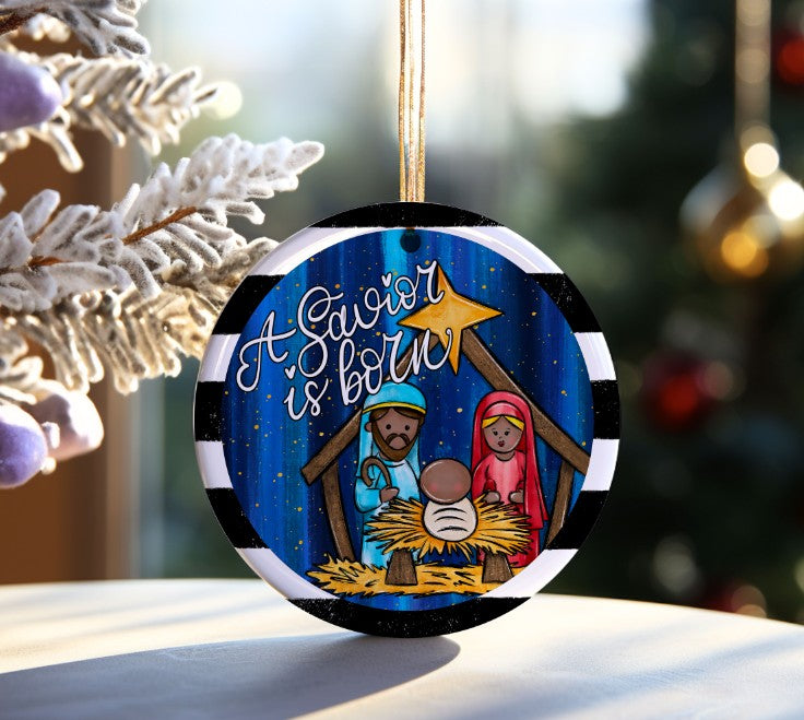 A Savior is Born Ornament