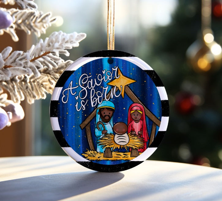 A Savior is Born Ornament