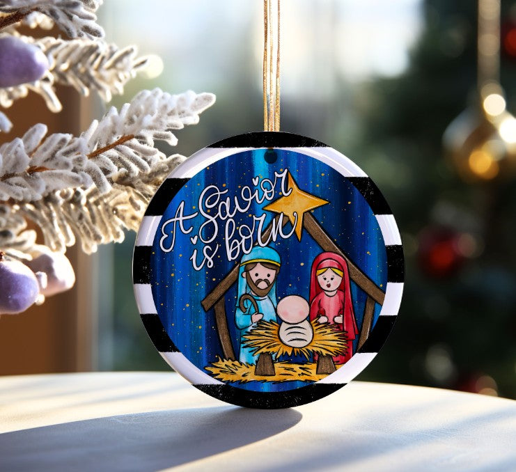 A Savior is Born Ornament