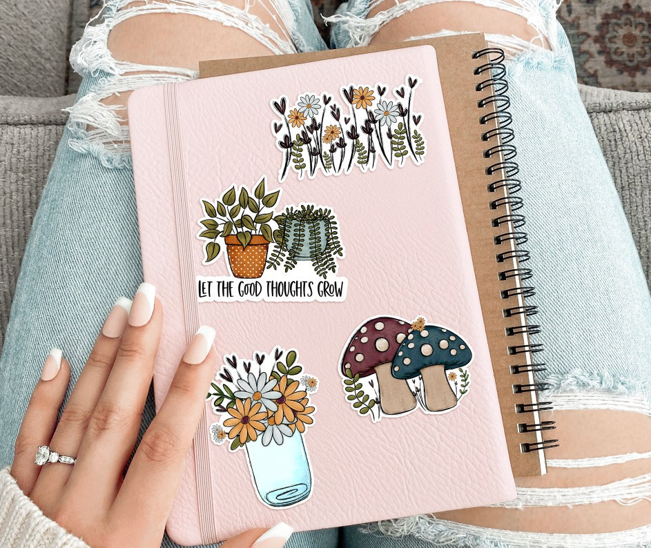 Row of Wildflowers PNG Design/Sticker Design