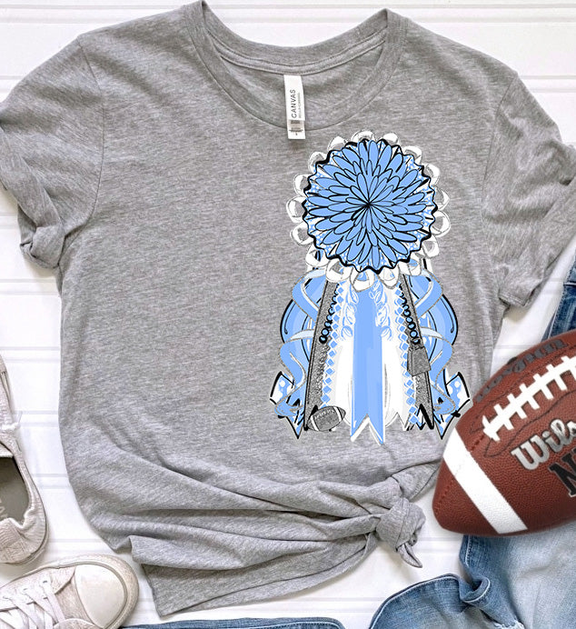 Mums the Word - Homecoming Mum - COLUMBIA SILVER