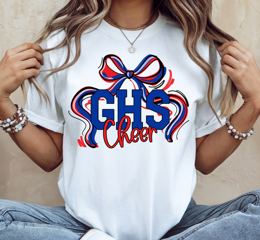 🔴 GHS Cheer Tee – Bella Canvas | $22
